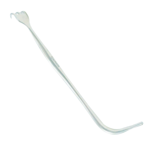 Hupp Tracheal Retractor 6" Double Ended Three Prong and Hook